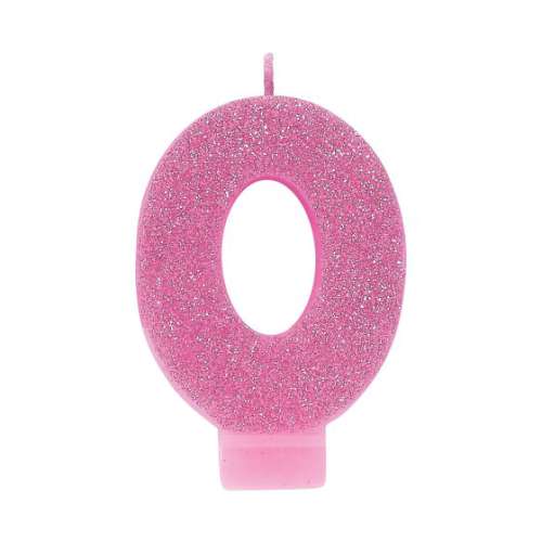 Sparkly Pink Candle - No 0